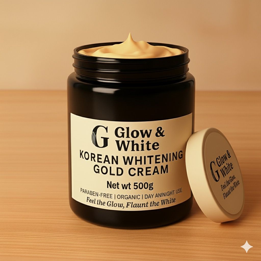 GLOW & WHITE KOREAN WHITENING GOLD CREAM (0.5 KG)
