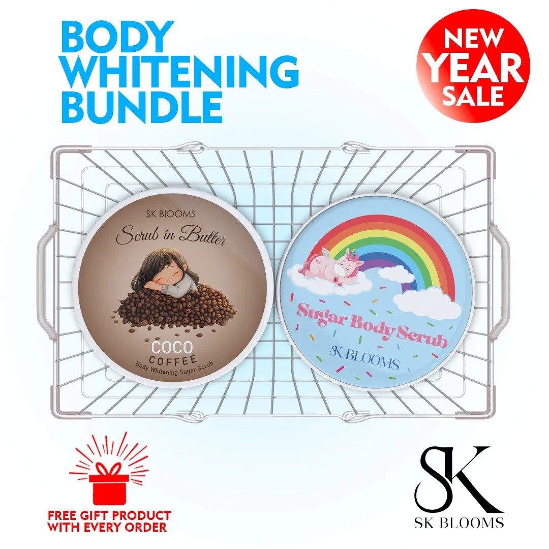 Pack of 2 Sugar Body Whitening Scrub