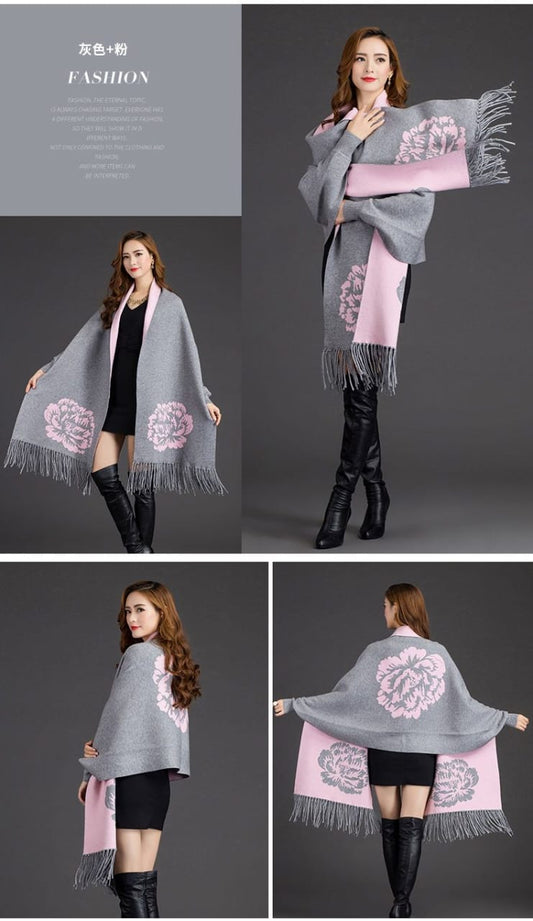 Sleeves Poncho Shawl