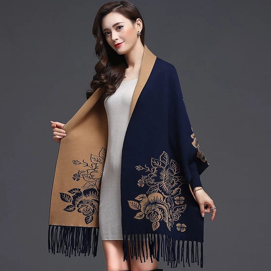 Sleeves Poncho Shawl